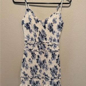 Abercrombie & Fitch Blue and White Floral Mini Dress
